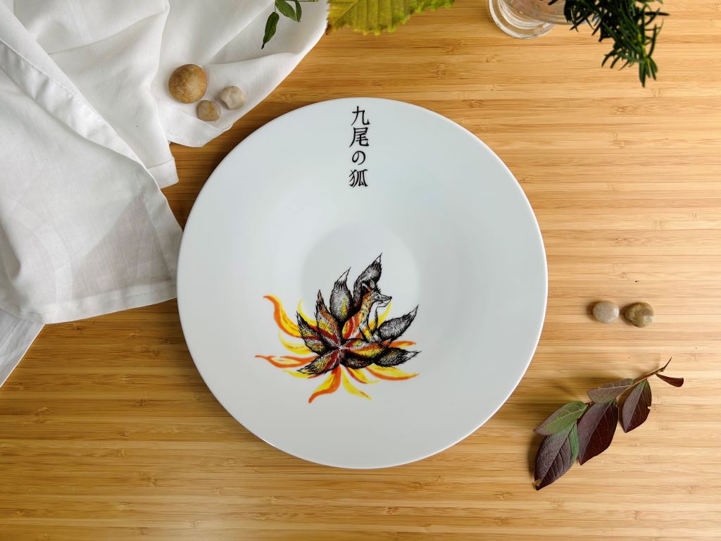 talíř servírovací "Kyuubi no Kitsune" průměr 28 cm