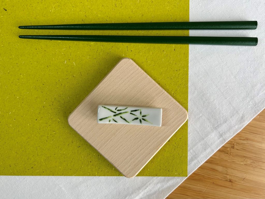 odkladač na hůlky  "Bambusový háj" 6x1,5 cm