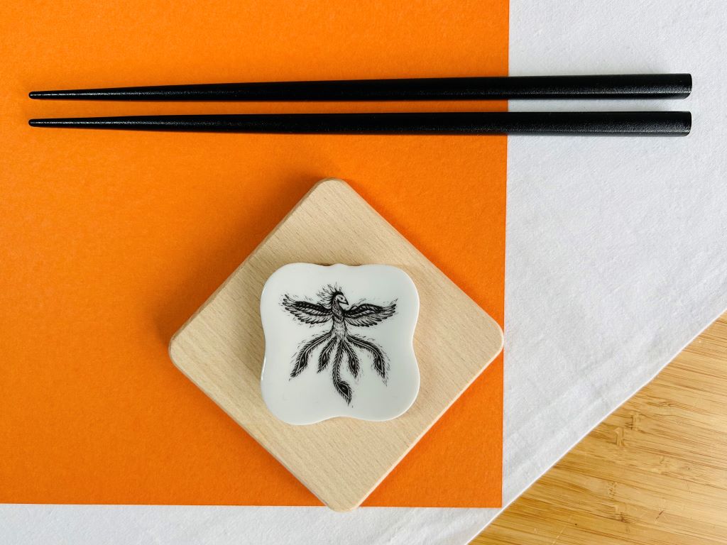 odkladač na hůlky čtvercový "Fénix" 5,5x5,5 cm