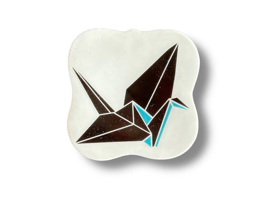 odkladač na hůlky čtvercový "Origami jeřáb" 5,5x5,5 cm