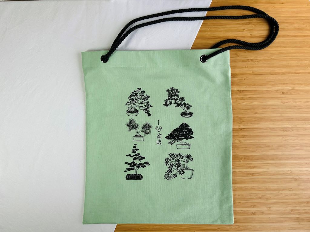 nákupní taška "Bonsai lover" se šňůrovými uchy
