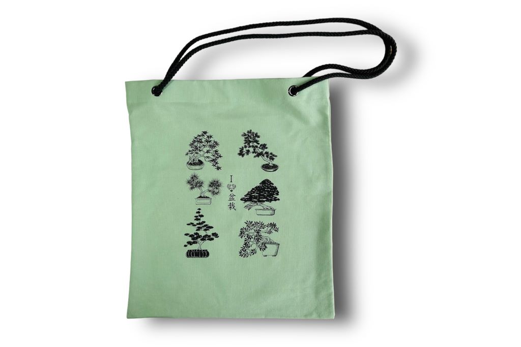 nákupní taška "Bonsai lover" se šňůrovými uchy