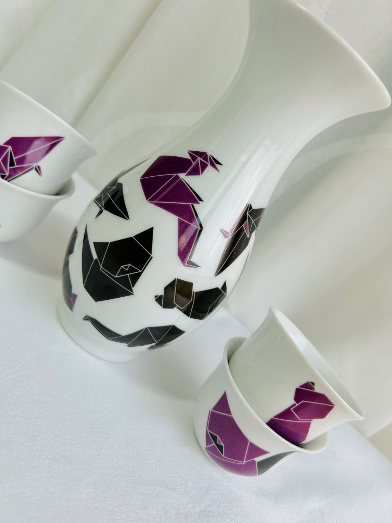 dárková sada na saké "ORIGAMI"