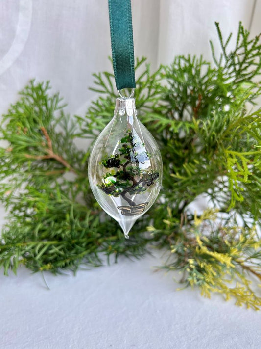 vánoční oliva "Bonsai lover" čirá 8 cm