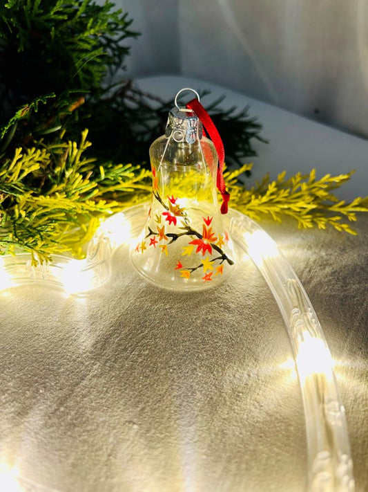 vánoční zvoneček "Podzimní večer" 7 cm