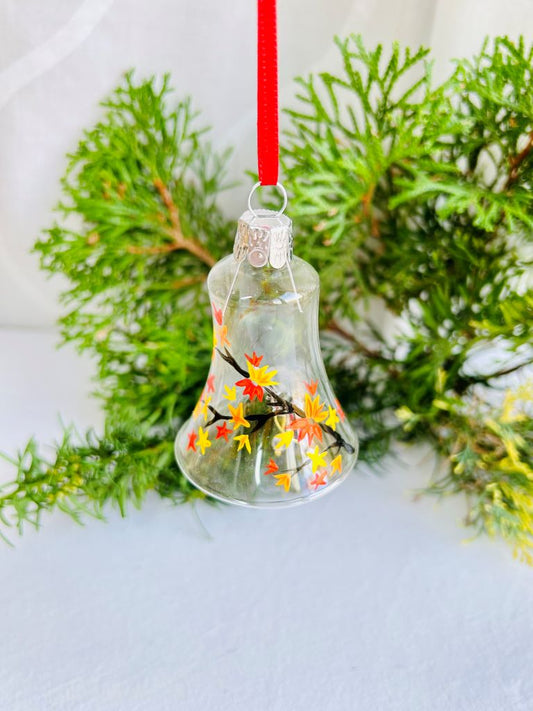 vánoční zvoneček "Podzimní večer" 7 cm