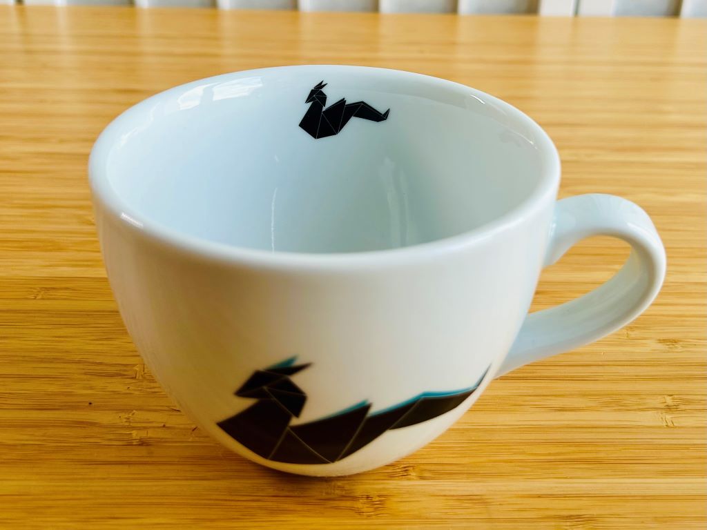 hrnek široký "Origami drak" 480 ml