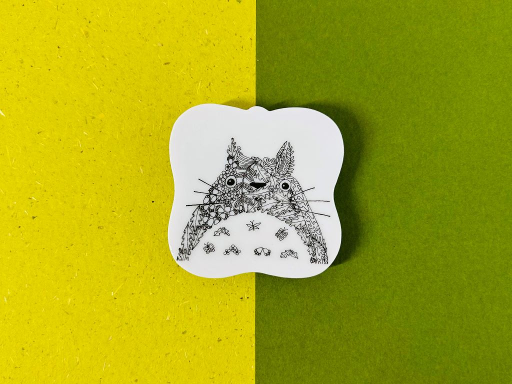 odkladač na hůlky čtvercový "Totoro" 5,5x5,5 cm