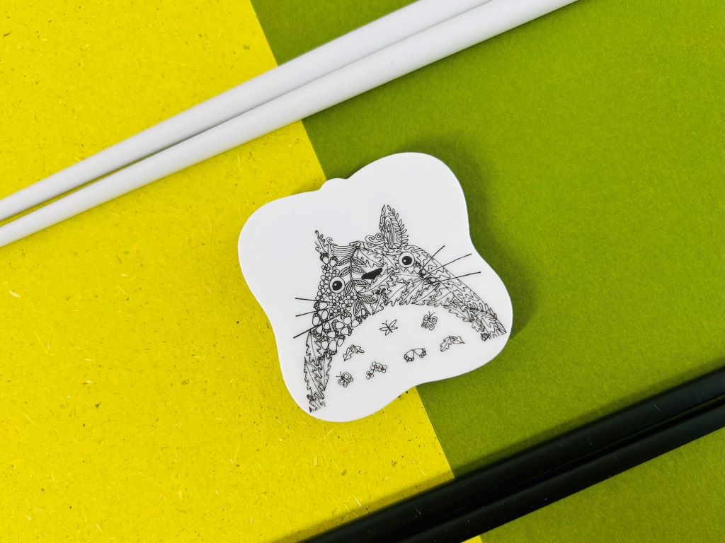 odkladač na hůlky čtvercový "Totoro" 5,5x5,5 cm