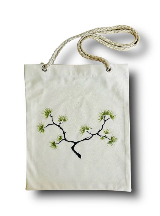 nákupní taška "Dlouhověká borovice" se šňůrovými uchy
