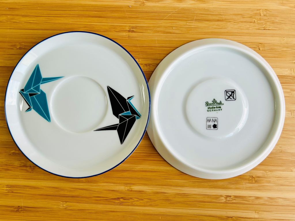 Vintage čajová souprava "Origami jeřáb" Rosenthal