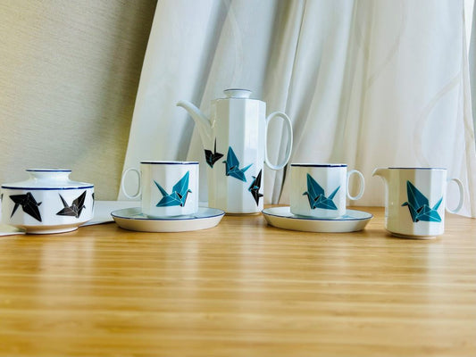 Vintage čajová souprava "Origami jeřáb" Rosenthal