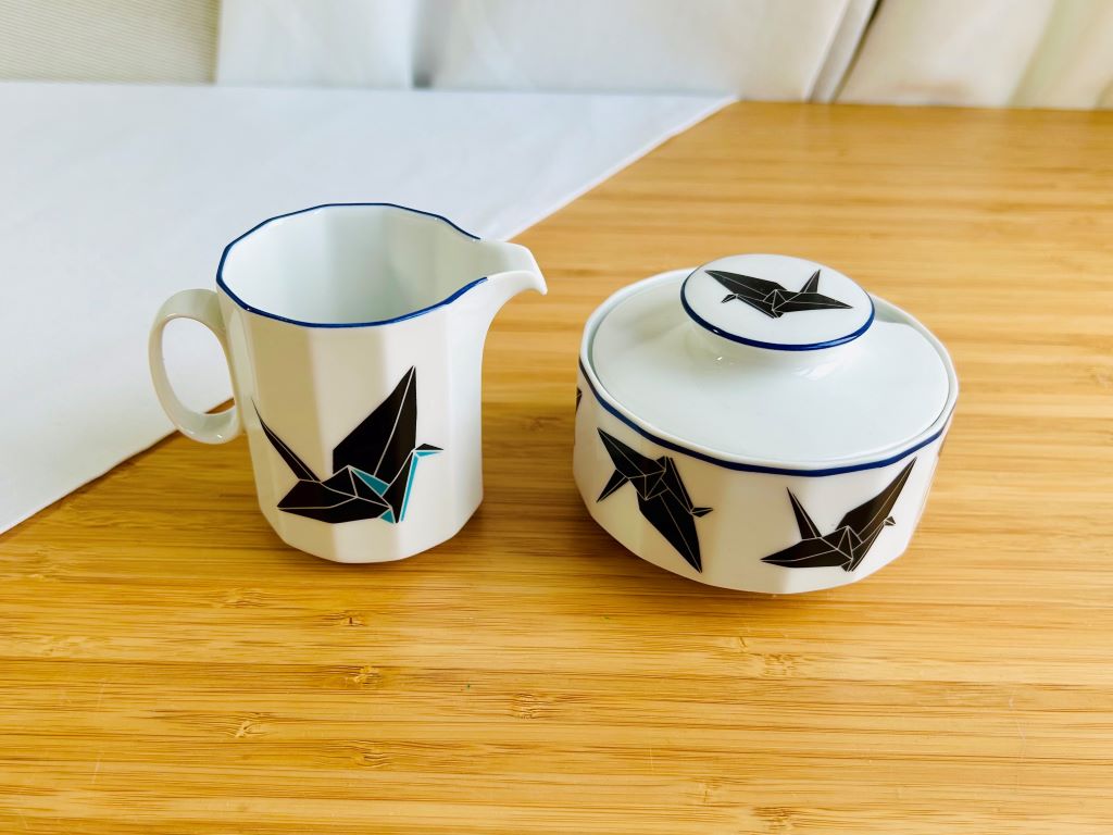 Vintage čajová souprava "Origami jeřáb" Rosenthal