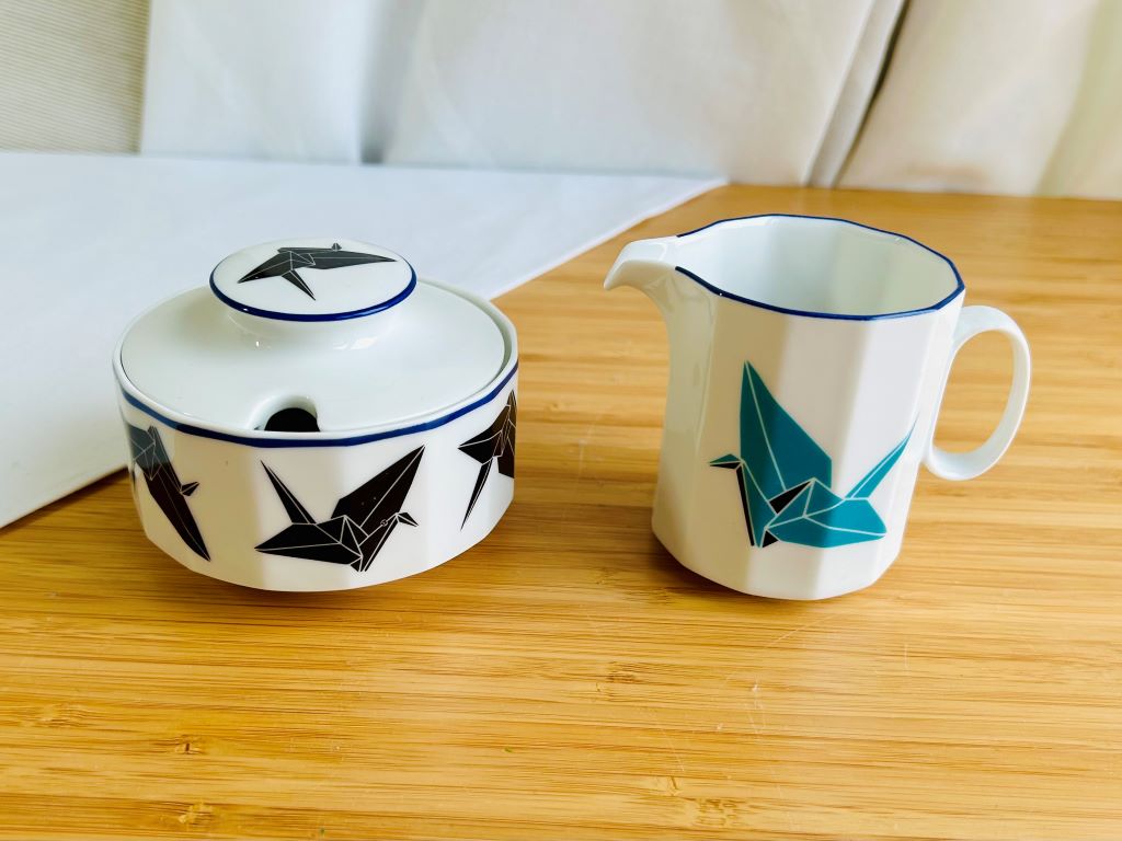 Vintage čajová souprava "Origami jeřáb" Rosenthal