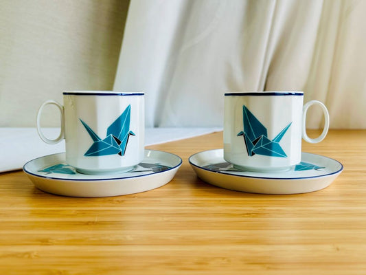 Vintage čajová souprava "Origami jeřáb" Rosenthal