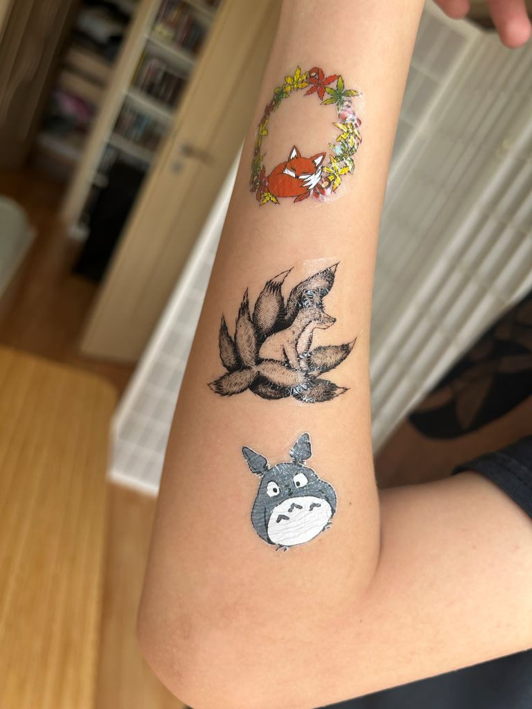Dočasná tetovačka "Totoro a kočkobus"