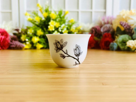 pohárek na saké a čaj "Magnolie" B&W 50 ml