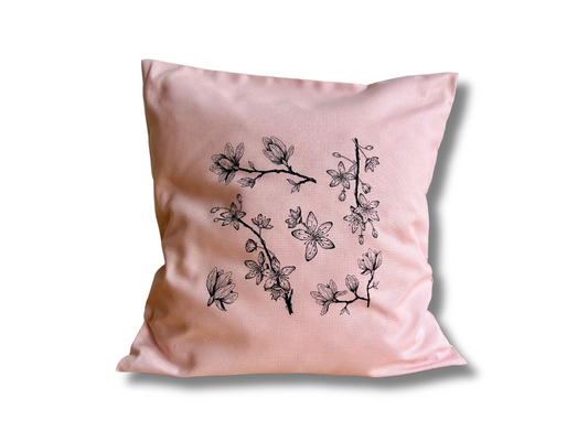povlak na polštář "Jarní Japonsko" růžový 40x40 cm