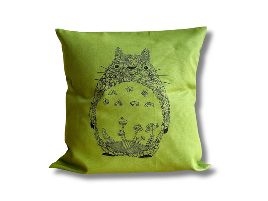 povlak na polštář "Totoro" zelený 40x40 cm
