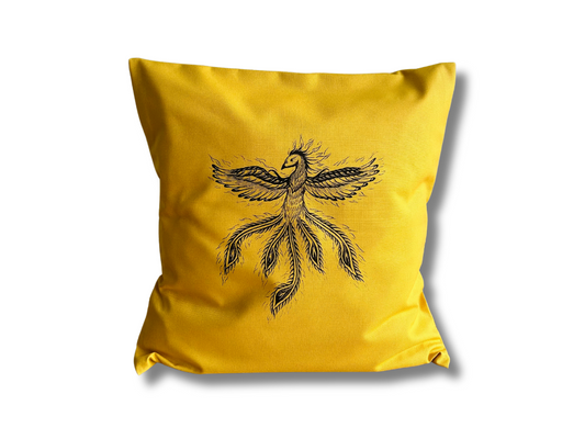 povlak na polštář "Fénix" žlutý 40x40 cm