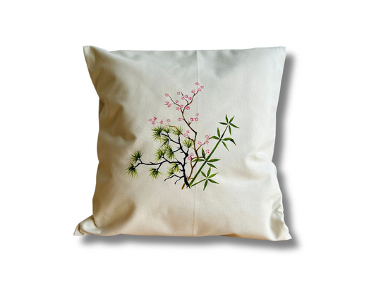 povlak na polštář "Tři přátelé zimy" 40x40 cm