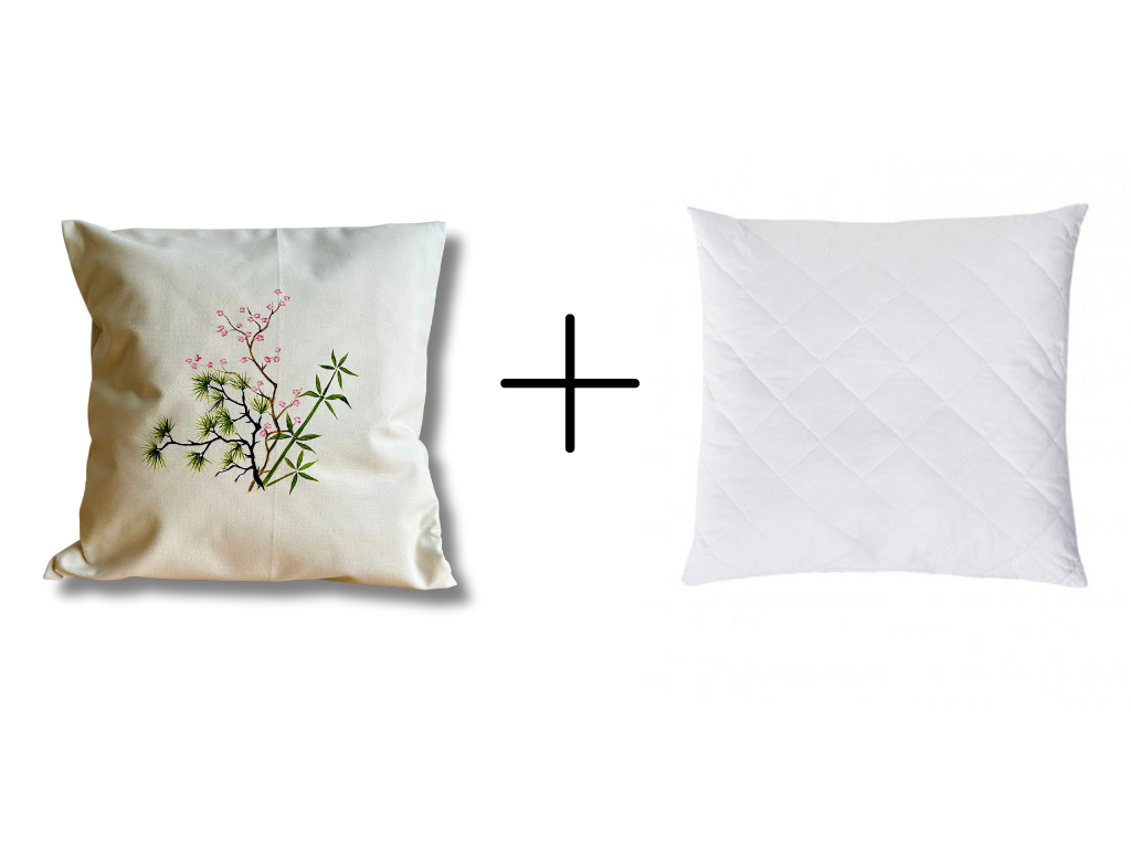 povlak na polštář "Tři přátelé zimy" 40x40 cm