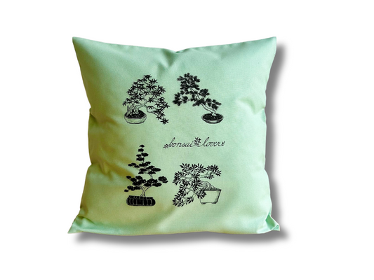 povlak na polštář "Bonsai lover" zelený 40x40 cm