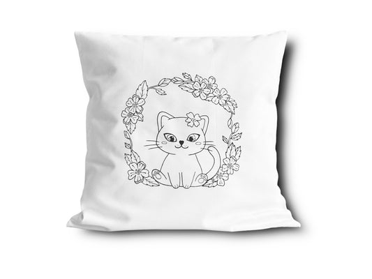 bílý polštář "ROZTOMILÁ ZVÍŘÁTKA" 40 x 40 cm různé motivy