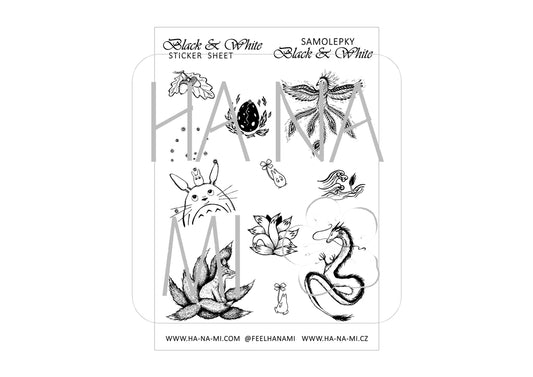 Samolepky "Black & White"