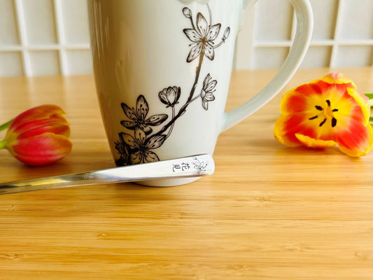 nerezová lžička "Sakura"