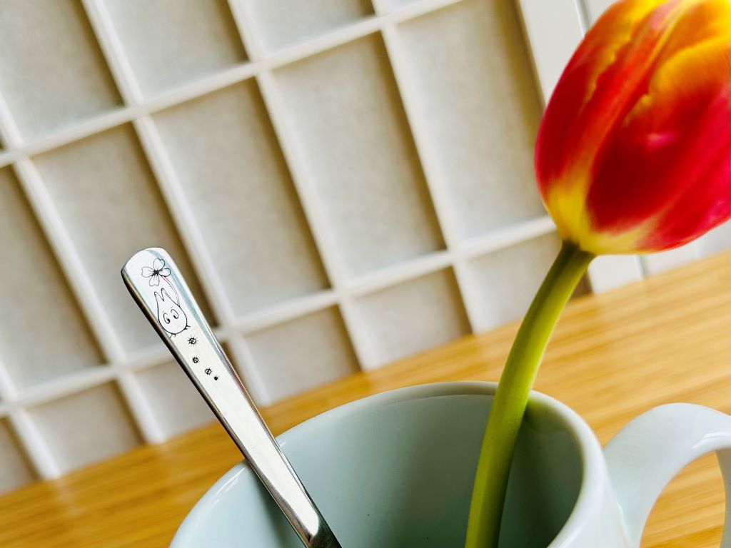 nerezová lžička "Totoro"