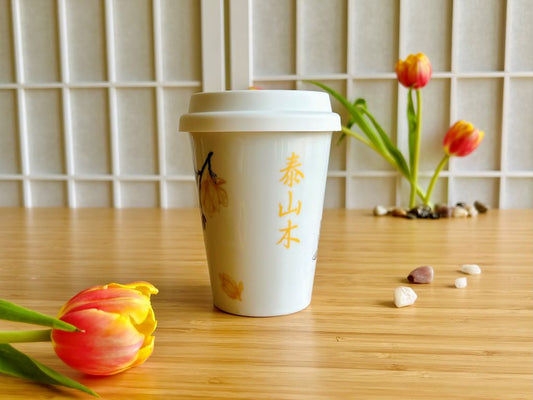 hrnek To Go "Magnolie" se zlatou 300 ml