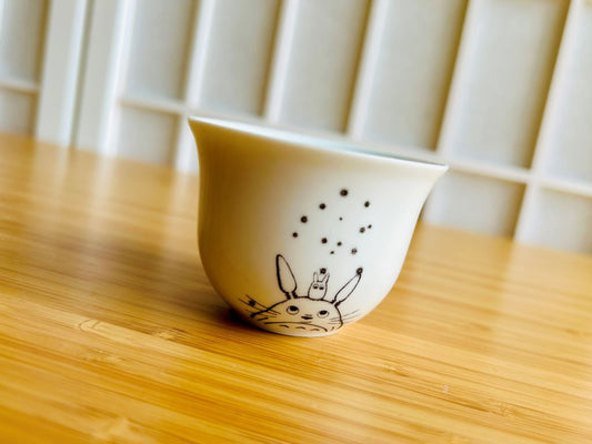 pohárek na saké a čaj "Totoro" B&W 50 ml