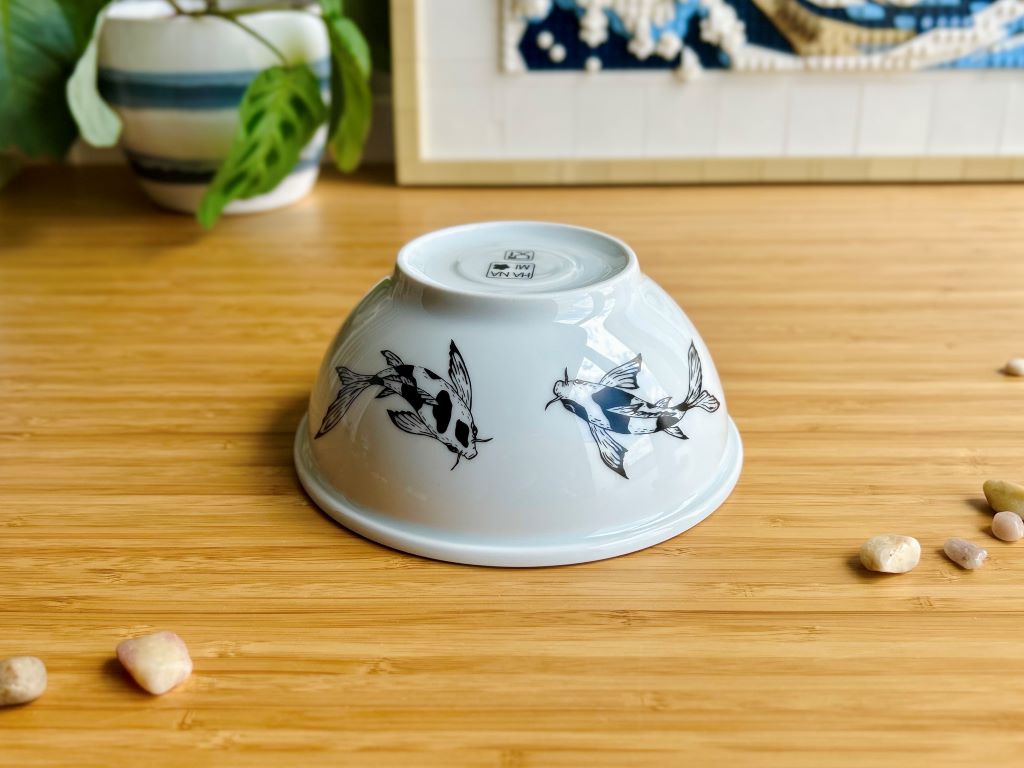 miska velká "Jezerní drahokamy aneb koi kapříci s měsícem" průměr 16 cm