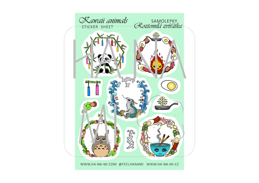 Samolepky "Roztomilá zvířátka"