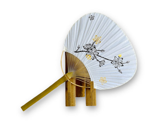 kulatý papírový vějíř "Sakura" ručně malovaný