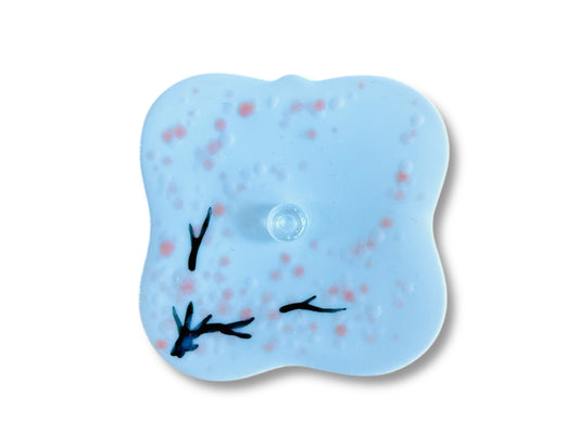 porcelánový stojánek na vonné tyčinky "Ráno pod sakurou" 5,5x5,5 cm