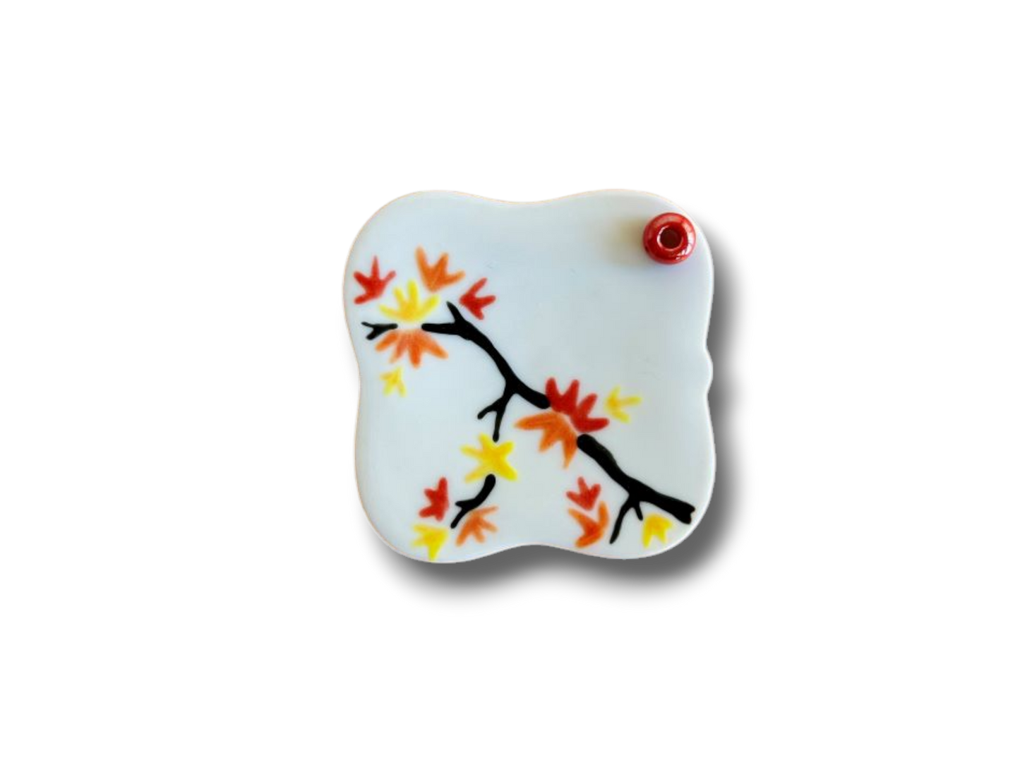 porcelánový stojánek na vonné tyčinky "Podzimní večer" 5,5x5,5 cm
