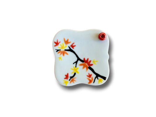 porcelánový stojánek na vonné tyčinky "Podzimní večer" 5,5x5,5 cm