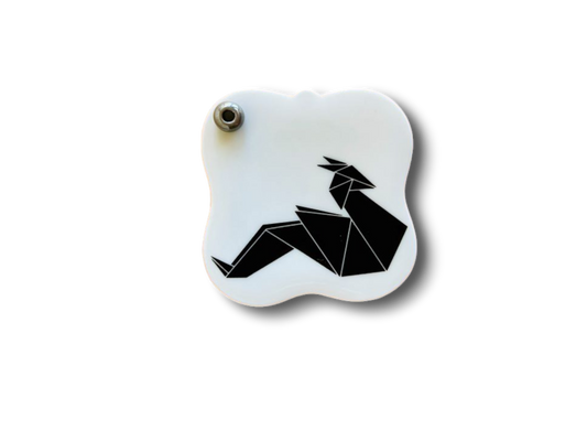 porcelánový stojánek na vonné tyčinky "Origami drak"  5,5x5,5 cm