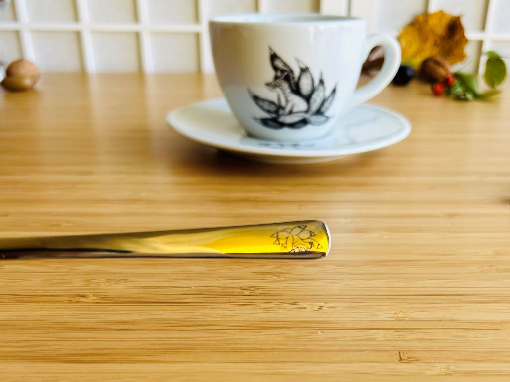 nerezová lžička "Kyuubi no Kitsune"