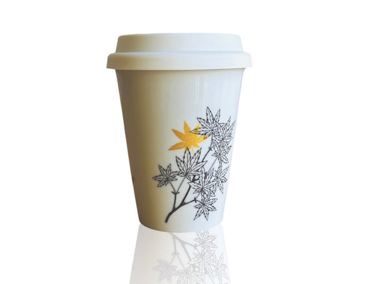 hrnek To Go "Javory" se zlatou 300 ml