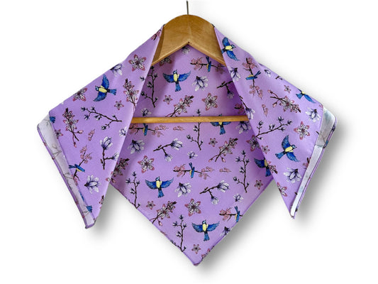 malý šátek "Jarní Japonsko" 52x52 cm