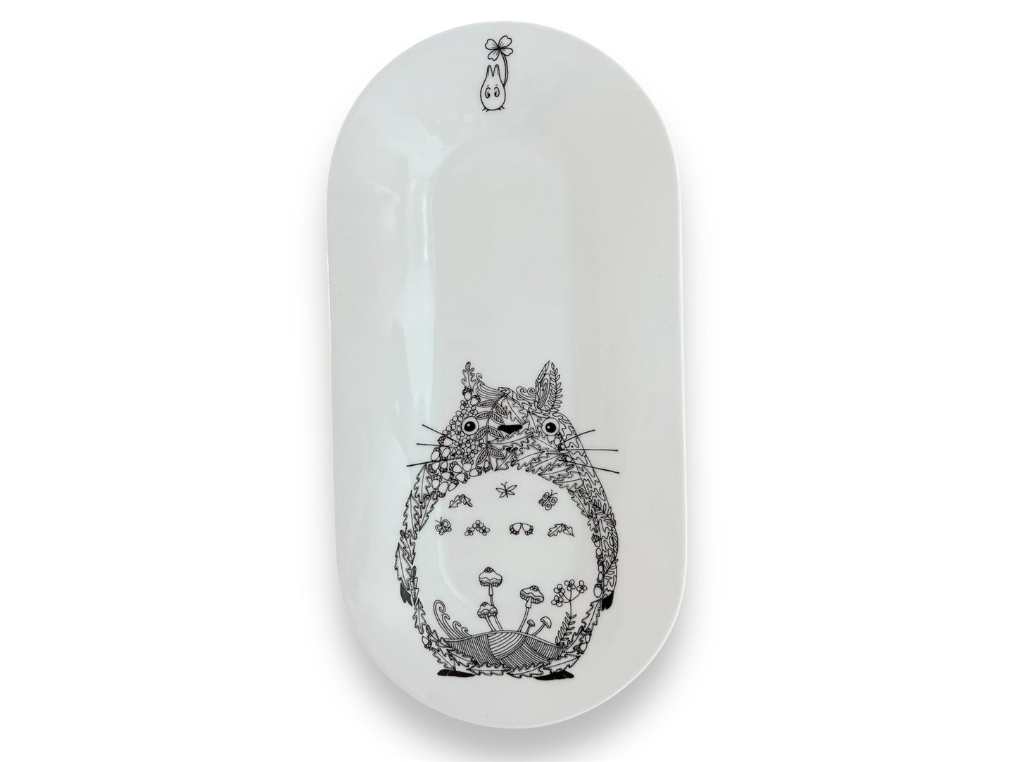 Porcelánový tác na sushi "Totoro" 35x18 cm