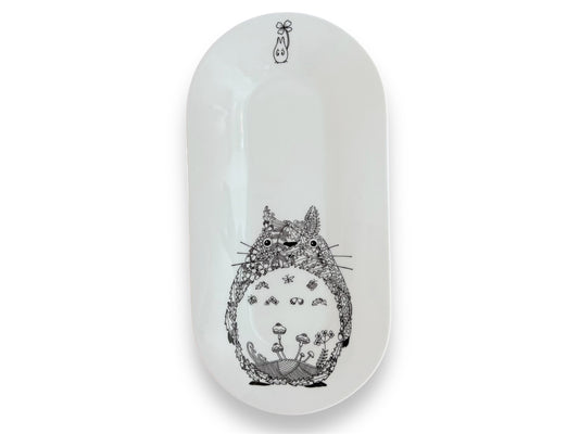 Porcelánový tác na sushi "Totoro" 35x18 cm