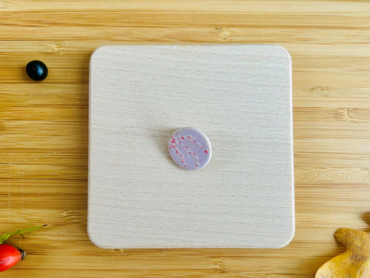 keramická mini brož "Ráno pod sakurou"