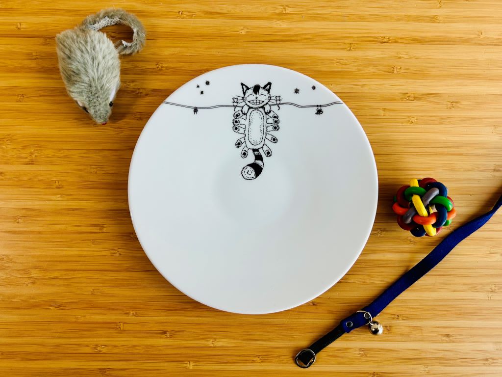 talíř dezertní "Kočkobus" průměr 20 cm