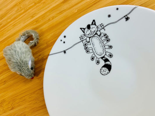 talíř dezertní "Kočkobus" průměr 20 cm
