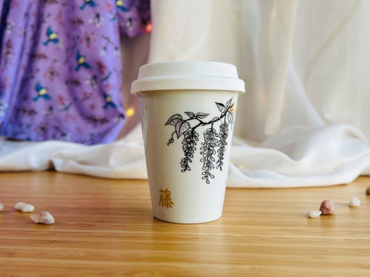 hrnek To Go "Vistárie" se zlatou 300 ml