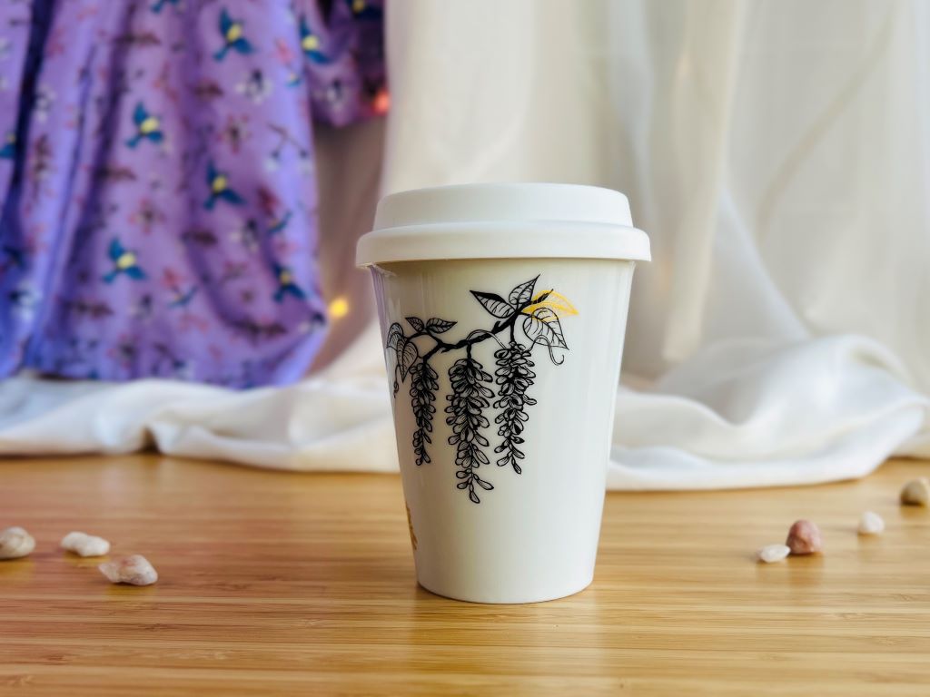 hrnek To Go "Vistárie" se zlatou 300 ml